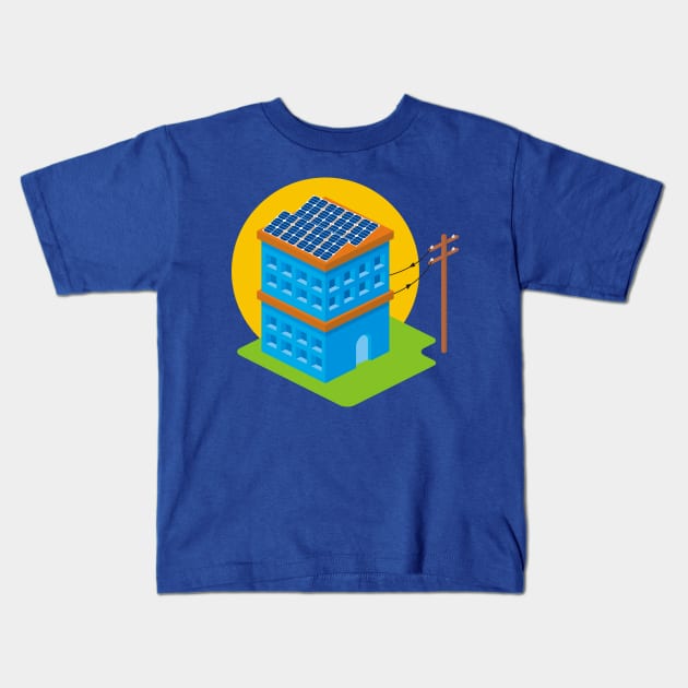 Solar House Kids T-Shirt by sifis